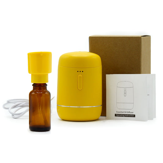 Nébuliseur d'huiles essentielles sans eau - USB-C - Couleur jaune